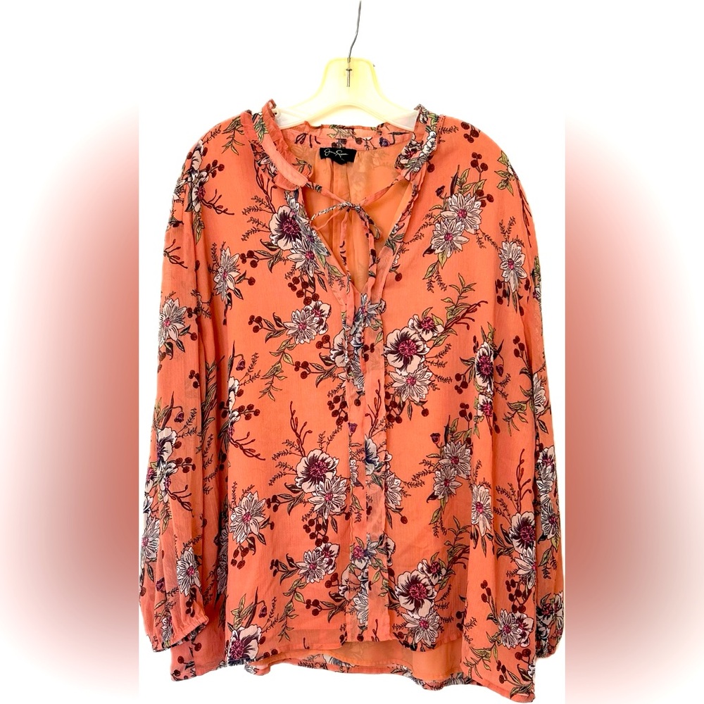 Jessica Simpson 2X Flowey Light weight top